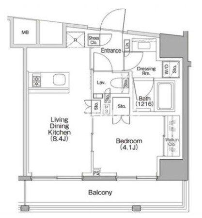 ザ・パークハビオSOHO代々木公園の物件間取画像